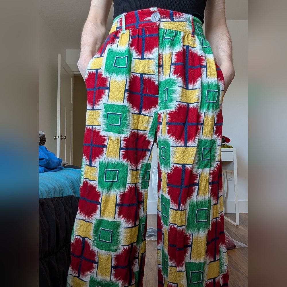 FBC Checkered Linen Pants